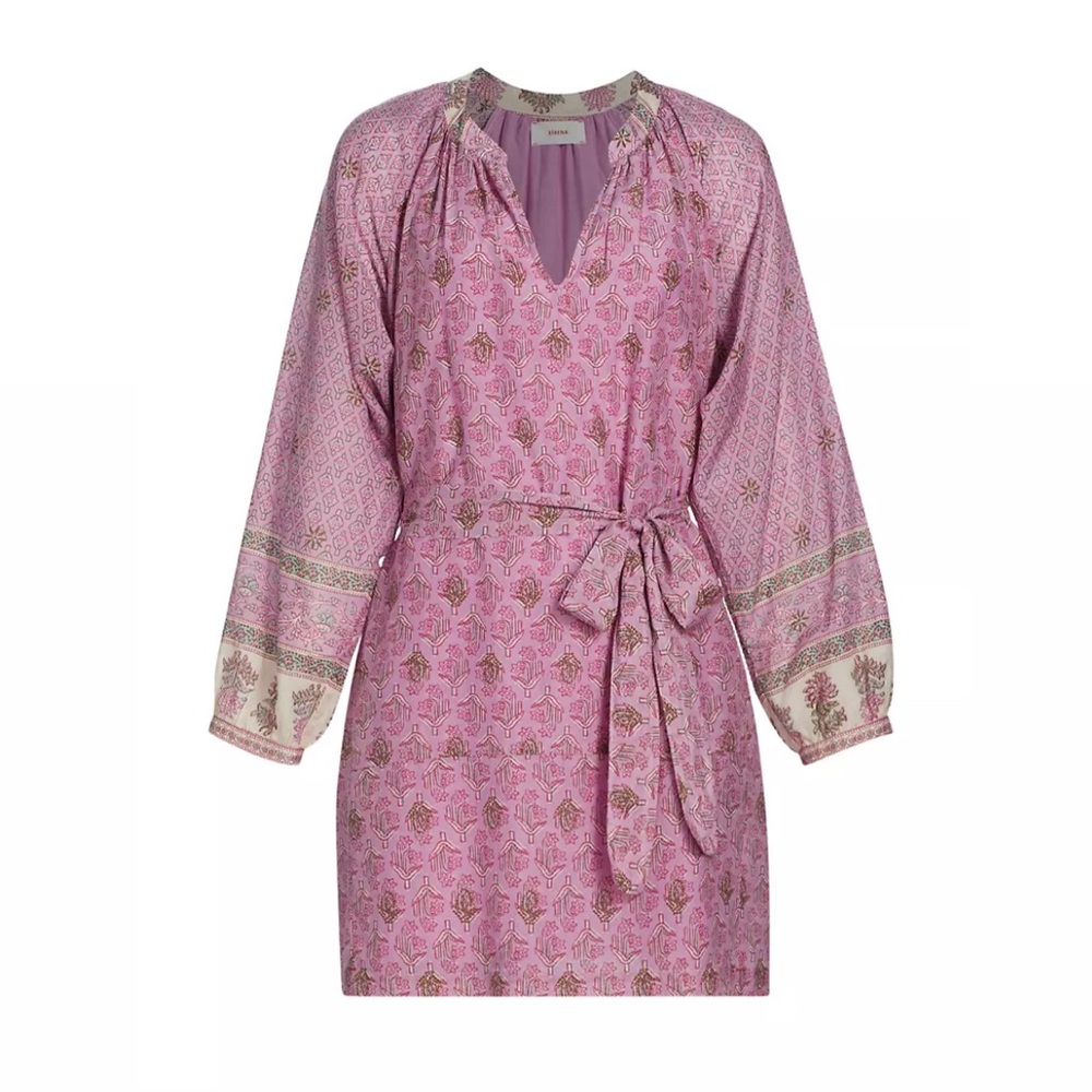 XiRENA Hart Dress in Pink Posey Long Sleeve Women's Size Small